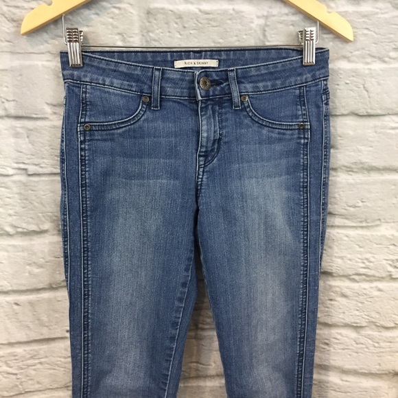 Rich & Skinny Stone Wash Tuxedo Skinny Jeans Sz 25 - Picture 5 of 8